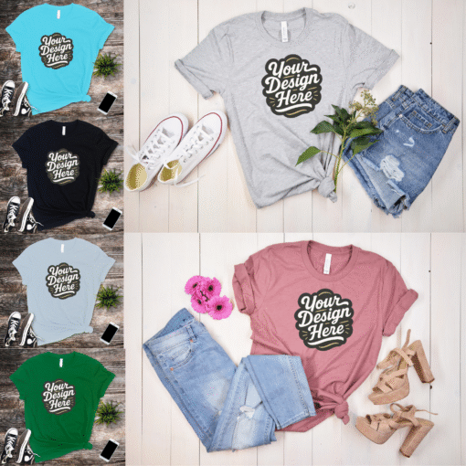 bella canvas 3001 mockup free download